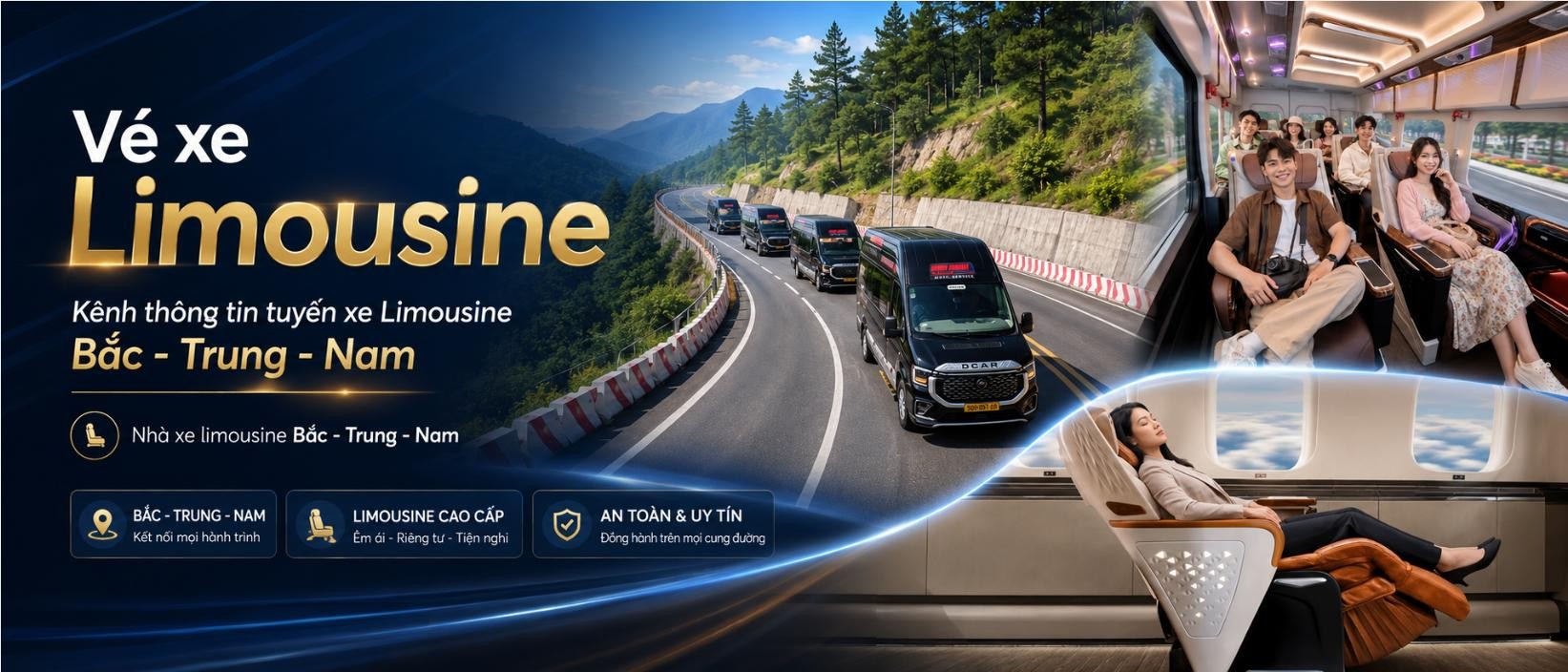 Trang vé xe Limousine 3 miền Bắc – Trung – Nam